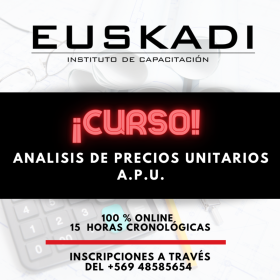 ANALISIS DE PRECIOS UNITARIOS (A.P.U.)
